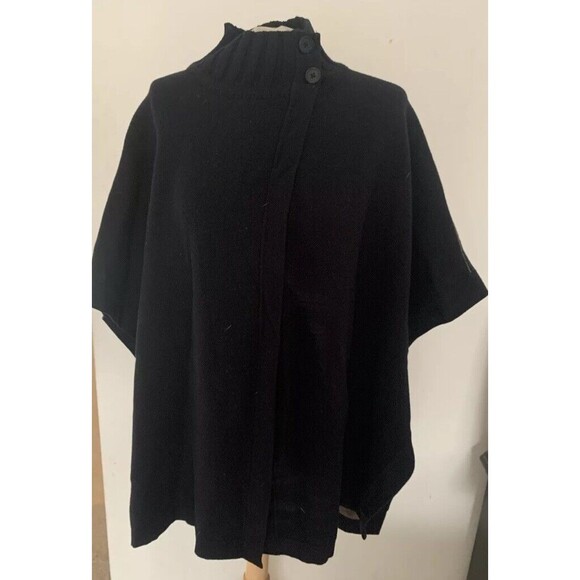 THEORY Palomina Plumose Knit Poncho Sweater - Picture 5 of 7